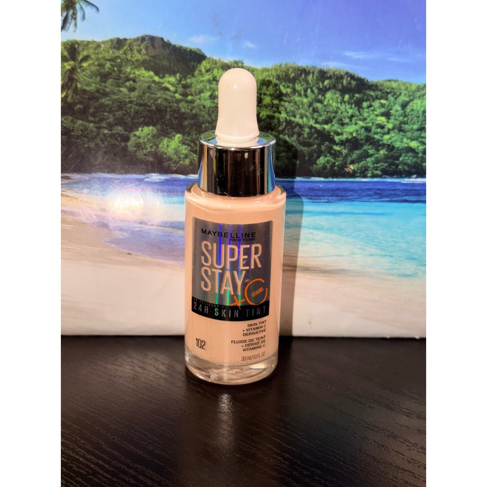 Maybelline Super Stay 24H Skin Tint Vitamin C Foundation Shade 102 1.0 fl oz